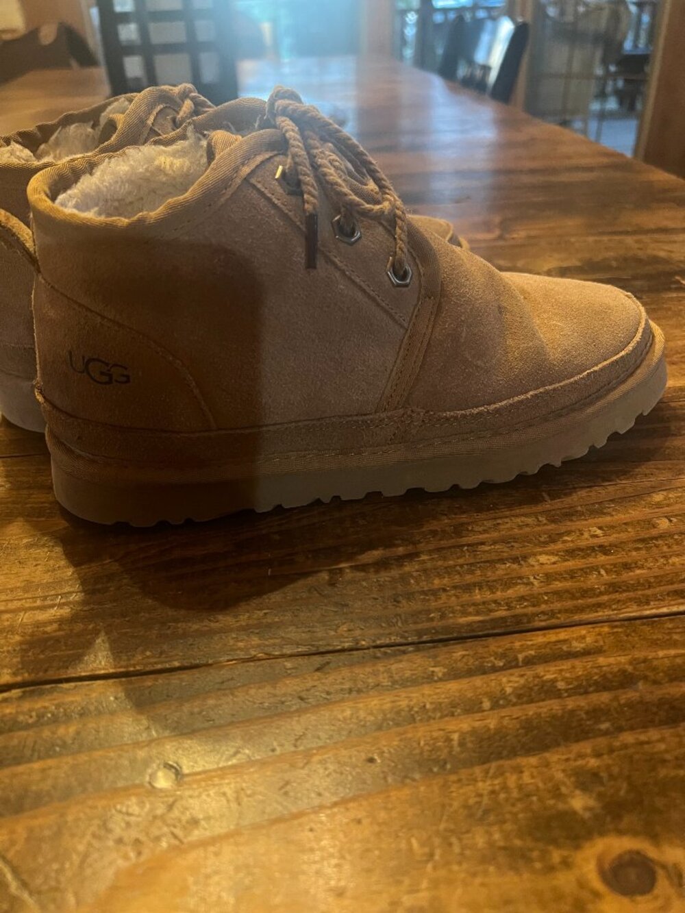 UGG Neumel Chukka Boots in Chestnut Suede Mens Size 8 Lace Up Casual